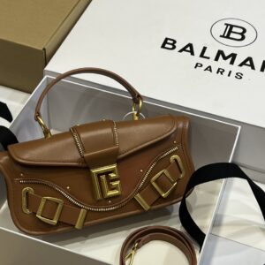 Balmain Blaze Crossbody Bag | brown