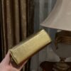 Buy Balmain gold B-Buzz 19 Baguette Bag in Metallic