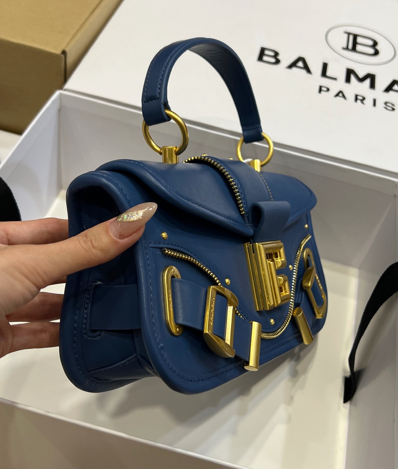 Balmain Blaze Crossbody Bag | Blue BALMAIN 0059