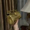 Buy Balmain gold B-Buzz 19 Baguette Bag in Metallic