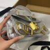 Balmain Leather Blaze Handle Bag w/Strap w/ Tags - silver