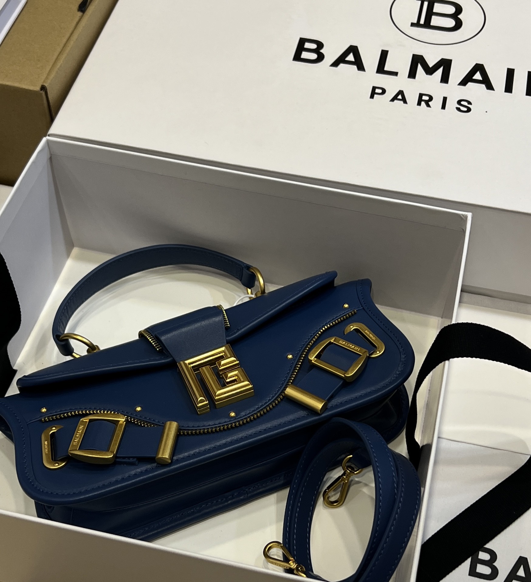 Balmain Blaze Crossbody Bag | Blue BALMAIN 0059