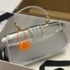 Balmain Leather Blaze Handle Bag w/Strap w/ Tags - silver