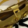 Balmain Leather Blaze Handle Bag w/Strap w/ Tags - gold