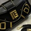 BALMAIN Blaze Buckled Leather Cross-Body Bag in BALMAIN  0069