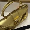 Balmain Leather Blaze Handle Bag w/Strap w/ Tags - gold