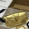 Balmain Leather Blaze Handle Bag w/Strap w/ Tags - gold