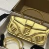 Balmain Leather Blaze Handle Bag w/Strap w/ Tags - gold