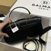 BALMAIN Blaze Buckled Leather Cross-Body Bag in BALMAIN  0069