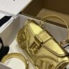 Balmain Leather Blaze Handle Bag w/Strap w/ Tags - gold