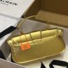 Balmain Leather Blaze Handle Bag w/Strap w/ Tags - gold