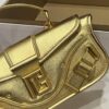 Balmain Leather Blaze Handle Bag w/Strap w/ Tags - gold