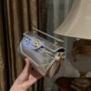 Balmain Silver B-Buzz 19 Baguette Bag in Metallic