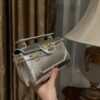 Balmain Silver B-Buzz 19 Baguette Bag in Metallic