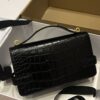 Balmain B-Buzz 24 grained monogram leather Shoulder bag - Women |