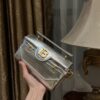 Balmain Silver B-Buzz 19 Baguette Bag in Metallic