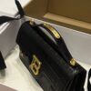 Balmain B-Buzz 24 grained monogram leather Shoulder bag - Women |