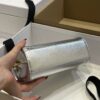 Balmain Silver B-Buzz 19 Baguette Bag in Metallic