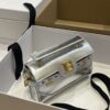 Balmain Silver B-Buzz 19 Baguette Bag in Metallic