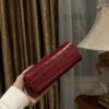 Buy Balmain red B-Buzz 19 Baguette Bag in Croc-embossed Leather For Women