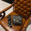 Balmain B-Buzz 23 bag in jacquard and leather black black - Women |