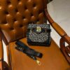 Balmain B-Buzz 23 bag in jacquard and leather black black - Women |