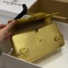 Buy Balmain Gold B-Buzz 24 Shoulder Bag in Leather For