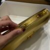 Buy Balmain Gold B-Buzz 24 Shoulder Bag in Leather For