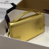 Buy Balmain Gold B-Buzz 24 Shoulder Bag in Leather For