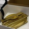 Buy Balmain Gold B-Buzz 24 Shoulder Bag in Leather For