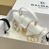 Balmain - Blaze Logo Baguette Bag in White BN1AE795LPSE -