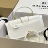 Balmain - Blaze Logo Baguette Bag in White BN1AE795LPSE -