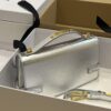 Balmain logo-plaque Leather Shoulder Bag in silver BALMAIN  0139