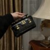 Bbuzz leather crossbody bag Balmain Black in Leather BALMAIN  0159