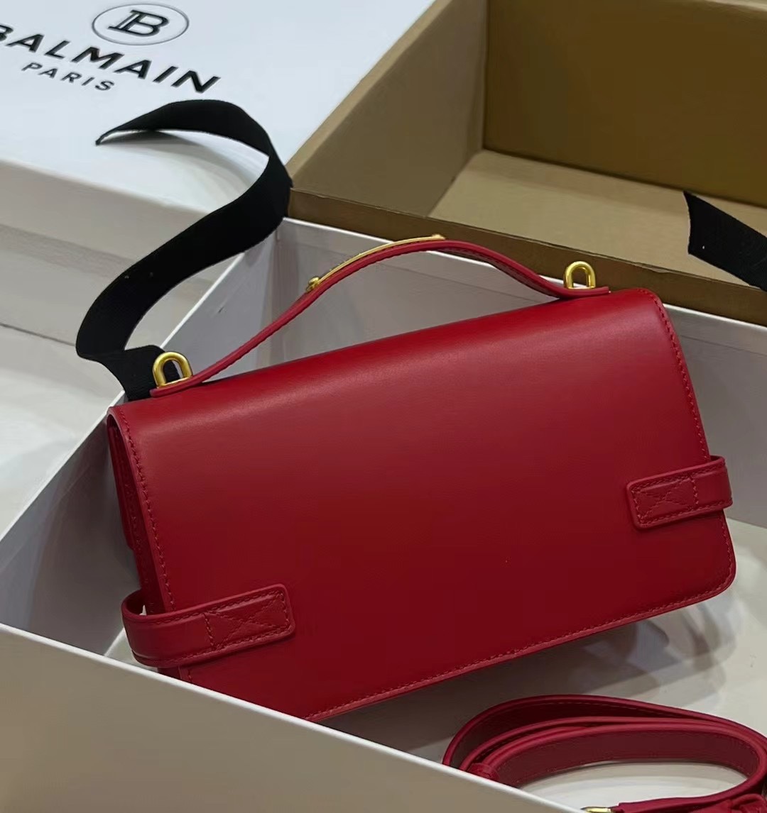 Balmain B-Buzz 24 Shoulder Bag | Red |  BALMAIN  0169