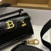 Balmain B Buzz 19 Hand Bag In Black Leather BALMAIN  0169