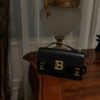 BALMAIN Women Smooth Leather B-Buzz 24 Bag-Black BALMAIN  0179