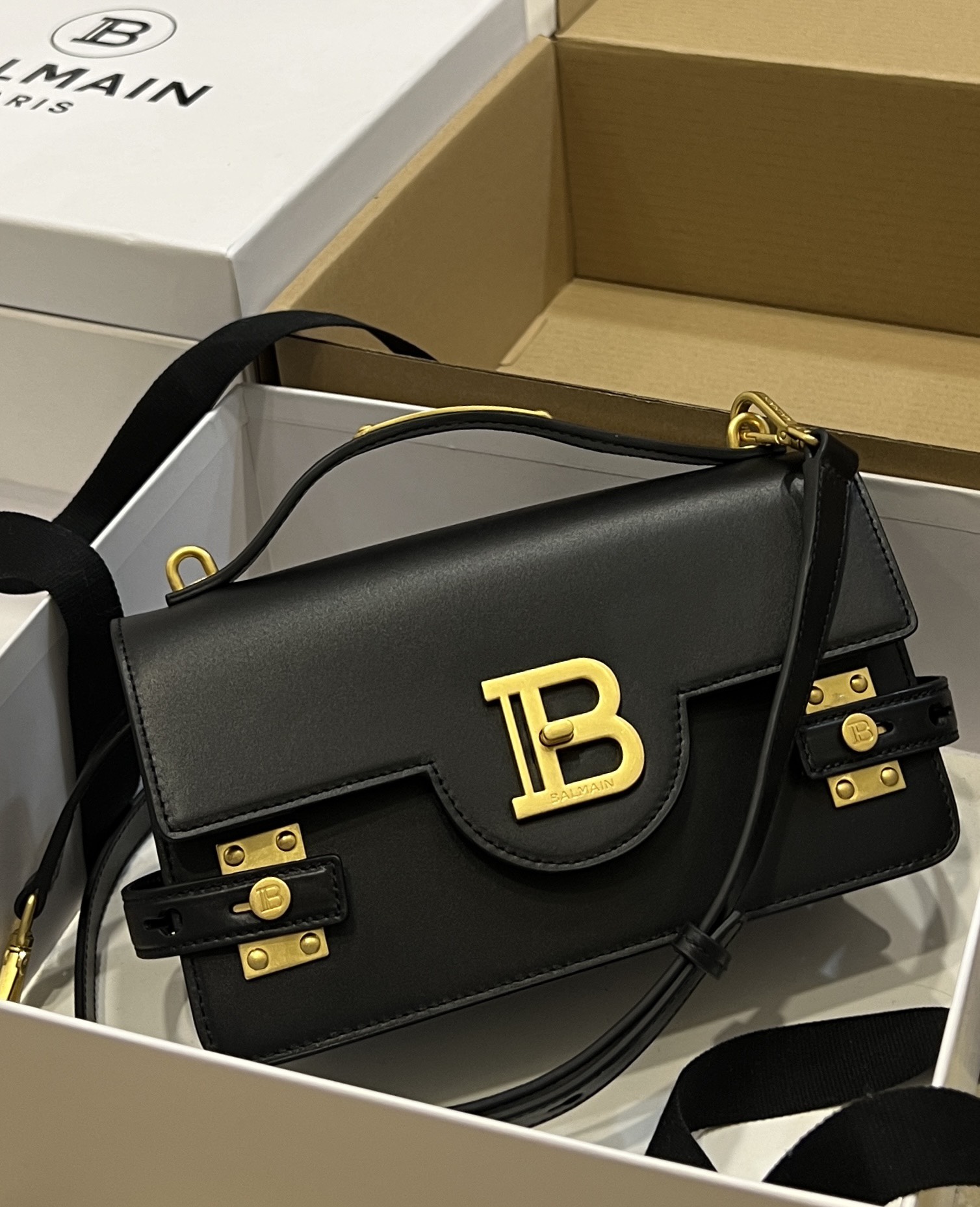 Balmain Black B-Buzz 24 Bag Balmain BALMAIN  0189