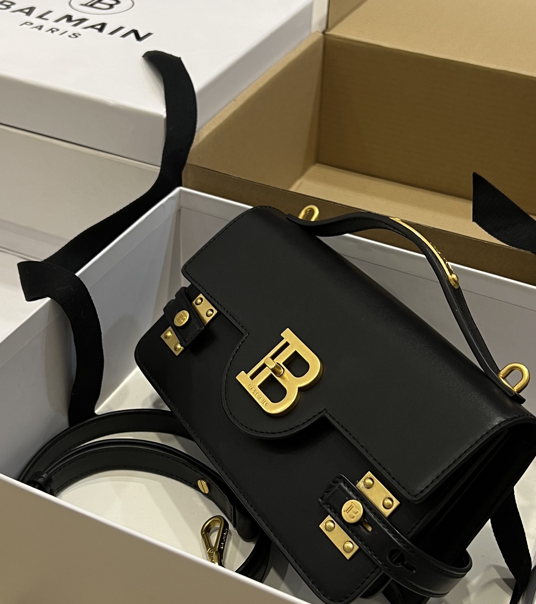 Balmain Black B-Buzz 24 Bag Balmain BALMAIN  0189