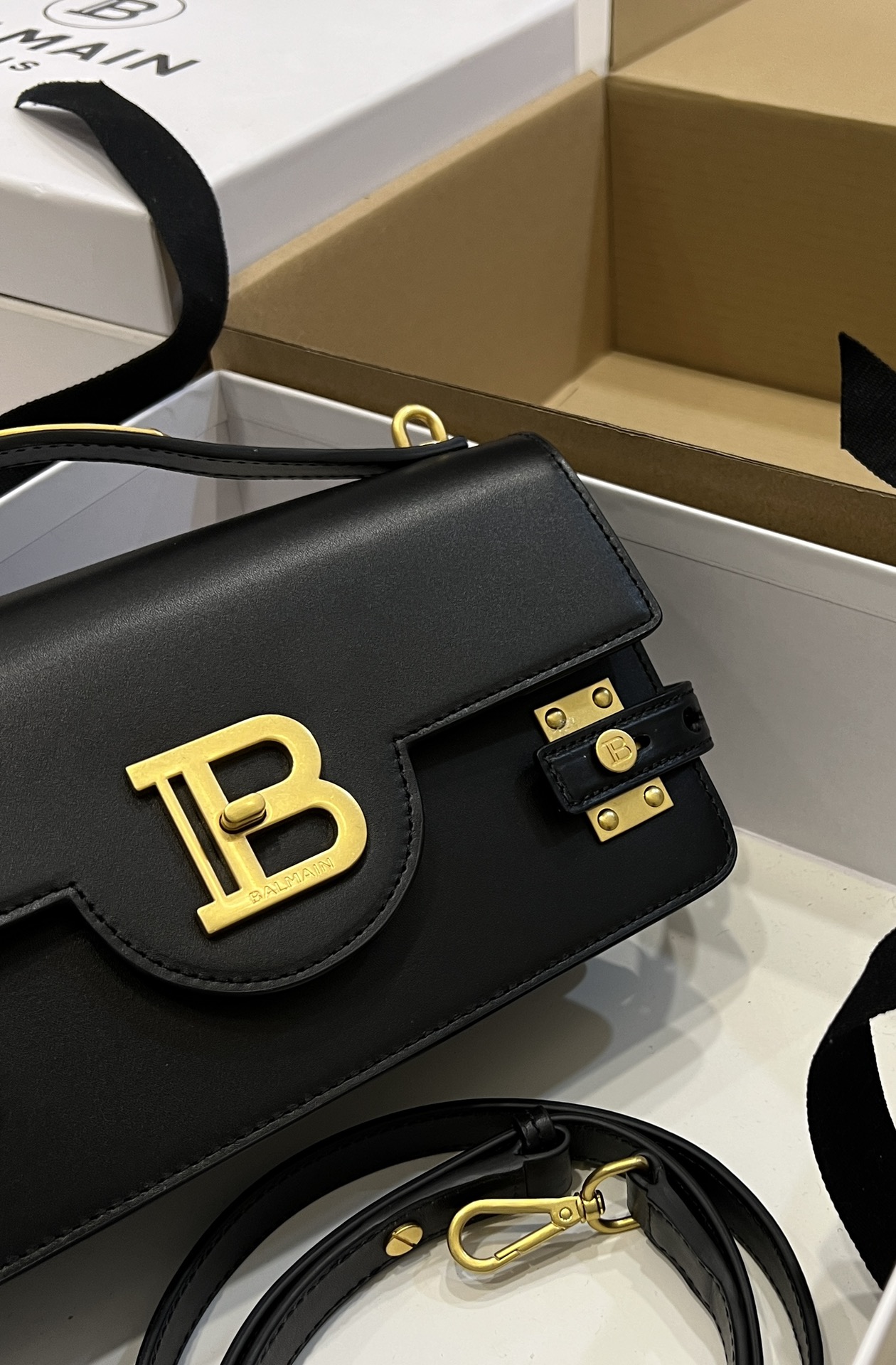Balmain Black B-Buzz 24 Bag Balmain BALMAIN  0189