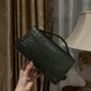 B Balmain B-Buzz 24 grained monogram leather Shoulder bag in black - Women |