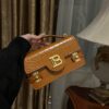 Balmain Bags Balmain Brown Croc Embossed Mini Bag