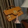 Balmain Bags Balmain Brown Croc Embossed Mini Bag