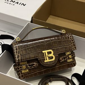 Balmain B-Buzz 19 Shoulder Bag | Brown|