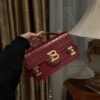 Balmain Smooth leather B-Buzz 24 bag red red - Women | BALMAIN