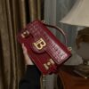 Balmain Smooth leather B-Buzz 24 bag red red - Women | BALMAIN