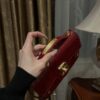 Balmain Smooth leather B-Buzz 24 bag red red - Women | BALMAIN