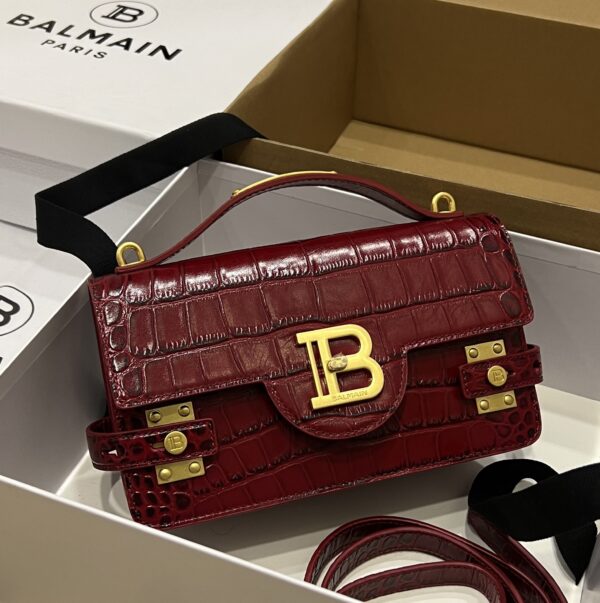 Balmain B-Buzz 24 Shoulder Bag | Red |