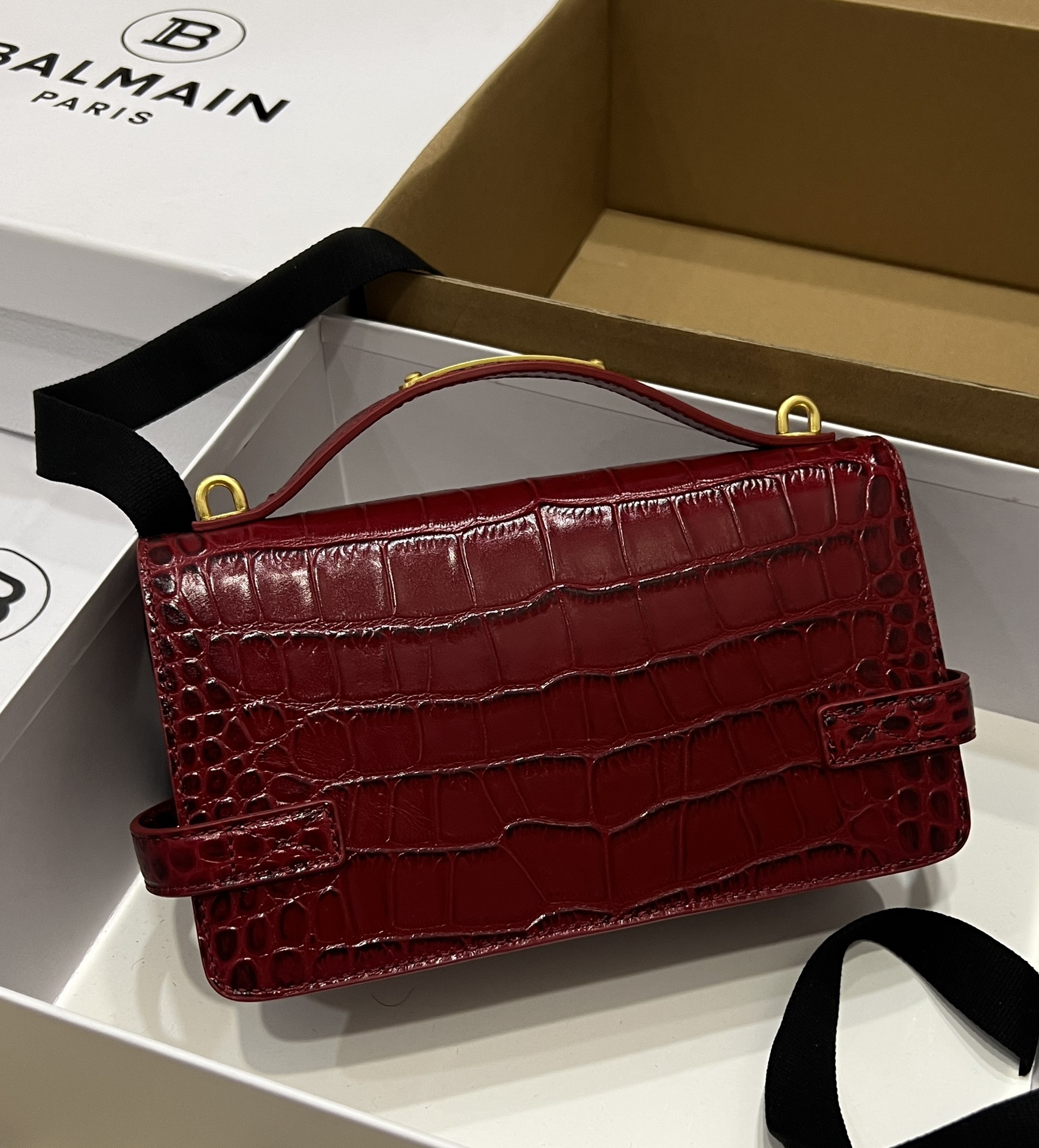 Balmain B-Buzz 24 Shoulder Bag | Red |