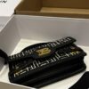 Balmain B-Buzz Shoulder 24 bag in calfskin and PB jacquard canvas
